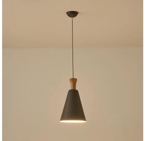 Пендел 1xE27/15W/230V сив Ø 20 см