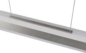 LED висящо осветително тяло в матово сребрист цвят с метален абажур Arcola – Trio