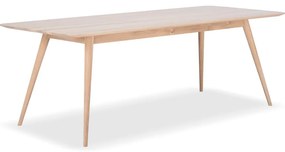 Трапезна маса от масивна дъбова дървесина , 220 x 90 cm Stafa - Gazzda