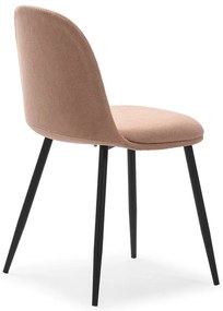 Светлорозови трапезни столове в комплект от 4 бр. Malila – Marckeric