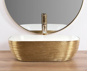 Умивалник за плот Rea Belinda White  GOLD BRUSH