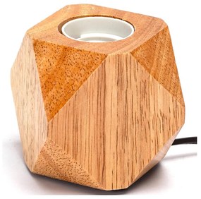 Aigostar - Настолна лампа 1xE27/60W/230V каучуково дърво