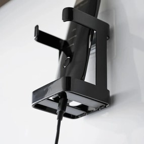 Черен метален държач за устройство за грижа за кожата Film Hook – YAMAZAKI