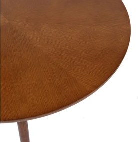 БЕЛУНО Естествен Орех (Тъмнокафяв) - ДЪРВЕНА ХОЛНА МАСА Ø65 cm КРЪГЛА MODERN CLASSIC