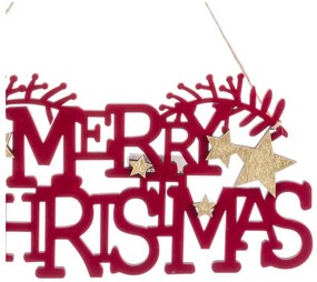 Дървена висяща коледна украса 22 cm Merry Christmas – Casa Selección