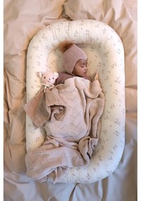 Бежово плетено бебешко одеяло от органичен памук 80x100 cm Almond – Cam Cam Copenhagen