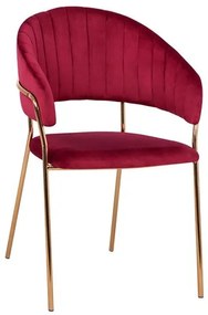 Кресло със златисти крака Мебели Богдан модел Teodor