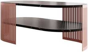 Холна маса Fikoli Ember II-Черен мрамор