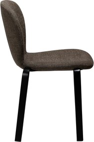 Кафяв тапициран трапезен стол Heap – DAN-FORM Denmark