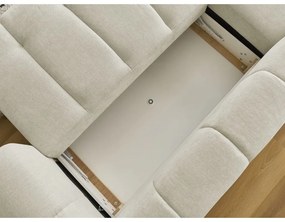 Бежов сгъваем/с място за съхранение ъглов диван (ляв ъгъл) Fuji – Bobochic Paris