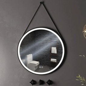 Кръгло LED огледало, висящо на каишка 70 см 104