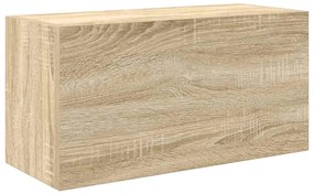 860060 vidaXL Стенен шкаф за баня, дъб сонома, 60x25x30 см, инженерно дърво