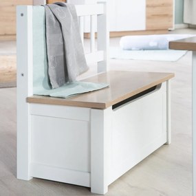 Бяла детска пейка Woody – Roba