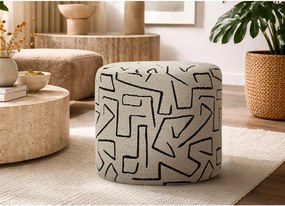 Бежова табуретка от букле Nairobi – Mauro Ferretti