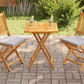 48988 vidaXL Плот за маса, тиково дърво масив, 60x60x2,5 cм