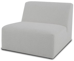 Бял модулен диван от букле (среден модул) Roxy – Scandic