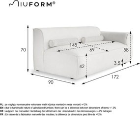 Светлосив модулен диван (десен ъгъл) Flex Felix – Miuform