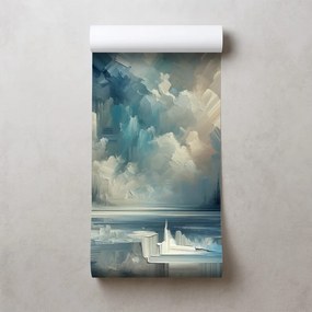 Тапет – Импресионистичен зимен пейзаж