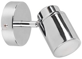 Метален прожектор в лъскаво-сребрист цвят 10x9 cm Angelo - Trio