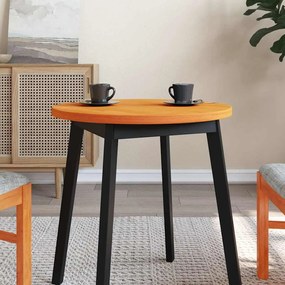 847127 vidaXL Плот за маса, кръгъл, восъчнокафяв, Ø60x2,5 см, бор масив