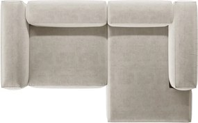 Бежов ъглов диван (десен ъгъл) Bergamo – Cosmopolitan Design