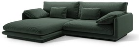 Тъмнозелен ъглов диван (ляв ъгъл) Torino – Micadoni Home