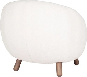 Кремав фотьойл с табуретка Savona – House Nordic
