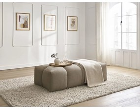 Кафяво-сива табуретка от прежда с примки от букле Everest – Bobochic Paris