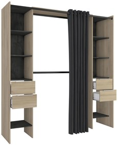 Гардероб Dande-Sonoma - Black