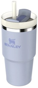 Лилав термос със сламка от неръждаема стомана 600 ml Quencher H2.0 FlowState Tumbler Dew Drop – Stanley
