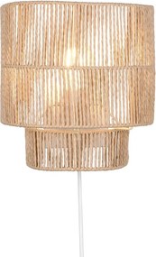 Стенна лампа с USB в естествен цвят Satna – Reality