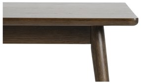 Кафява сгъваема трапезна маса с дъбов плот 190x90 cm Barrali – Unique Furniture