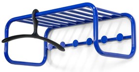 Синя метална стенна закачалка с рафт Retro – Spinder Design