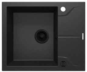Deante ZQN_G11A - Кухненска мивка ANDANTE 49x59 см гранит/металик графитен
