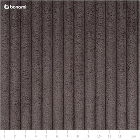 Кафяво-сив сгъваем диван от рипсено кадифе 245 cm Nihad – Bobochic Paris