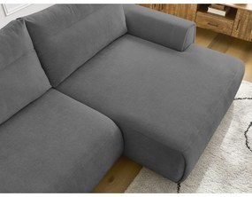 Сив ъглов диван Aden – Bobochic Paris