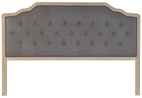Табла за легло DKD Home Decor Тъмно сив каучук 160 x 10 x 120 cm