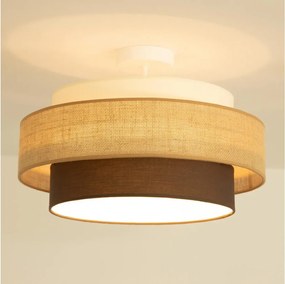 Brilagi - Прикрепен полилей RESNA 1xE27/60W/230V Ø 40 см бежов/черен