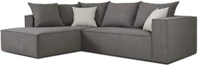 Ъглов диван Opalin-Сиво-Ляво
