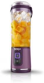 Преносим блендер Ninja Blast BC151EUPR, 7.4W, 530 мл, Стоманен нож с 6 остриета, Трошене на лед, До 10 цикъла, Без BPA, USB-C, Лилав