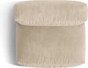 Бежов кадифен модул за диван (среден модул) Martina – Micadoni