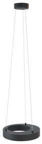 Модерен висящ лампион черен 35 см с 3-степенно димиране - Organici