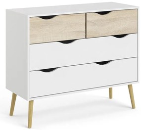 Бял скрин , 99 x 82 cm Oslo - Tvilum