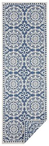 Синьо-кремав килим на открито , 80 x 250 cm Jardin - NORTHRUGS