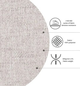 Кремав ъглов разтегателен диван (променлив) Homely Tommy - Miuform