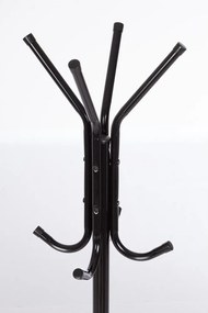 Черна метална стойка за връхни дрехи 42x172 cm Jorid – Yes Everyday