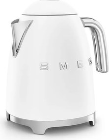 Електрическа кана SMEG KLF03WHMEU, 2400 W, 1.7 л, 360° основа, Матово покритие, Бял
