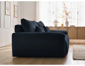 Тъмносин шенилов диван 264 cm Ivane – Bobochic Paris
