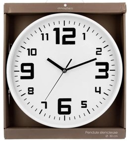 Стенен часовник atmosphera Elian, Ø30 cm - Сив