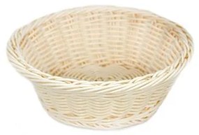 Водоустойчив панер PVC кръгъл за франзели 23x8см натурал GCC-(673034N-RO)